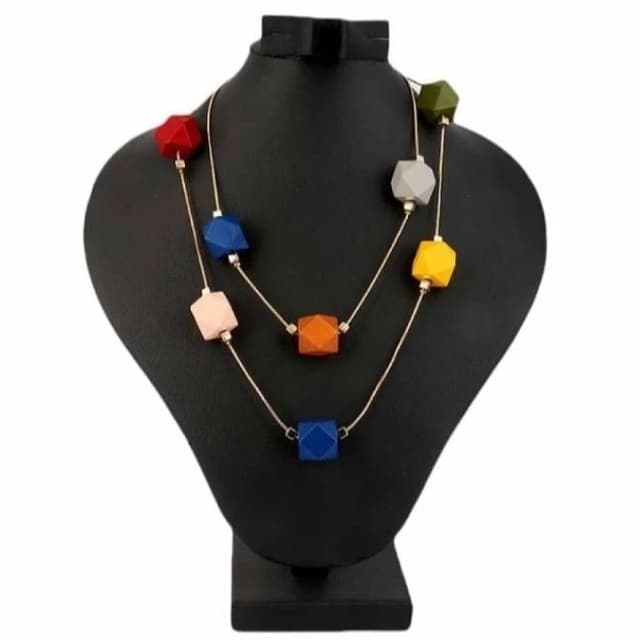 Fancy & Stylish Beads Mala (Multicolor) For Girls