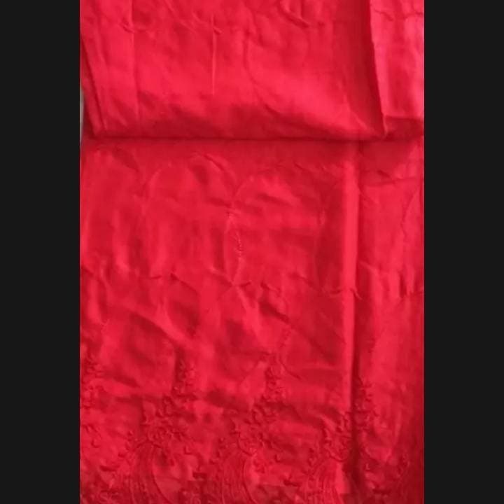 Linen Embroidered Trouser Bell Bottom For Ladies