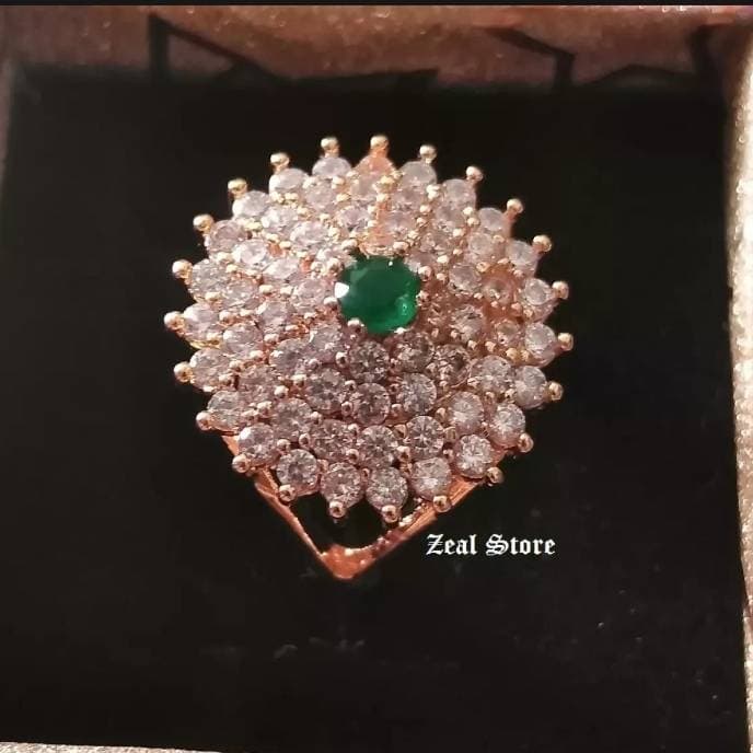 Stylish & Fancy Wedding Ring With Zircon