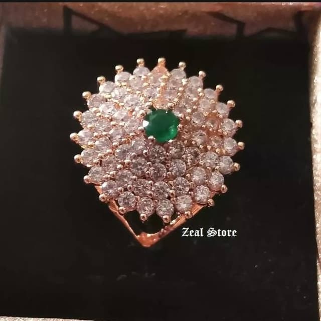 Stylish & Fancy Wedding Ring With Zircon
