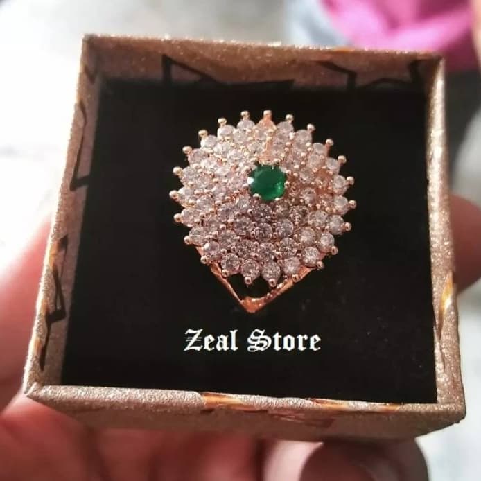 Stylish & Fancy Wedding Ring With Zircon