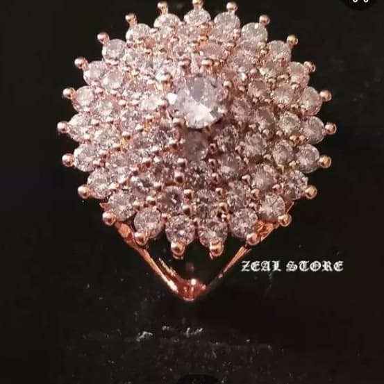 Stylish & Fancy Wedding Ring With Zircon