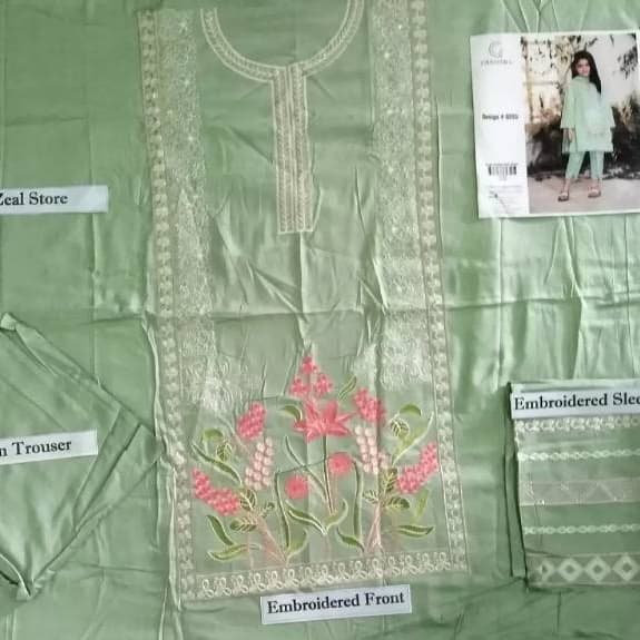 Embroidered Linen(Wedding Collection)2Pcs Unstitch-Kids 2021