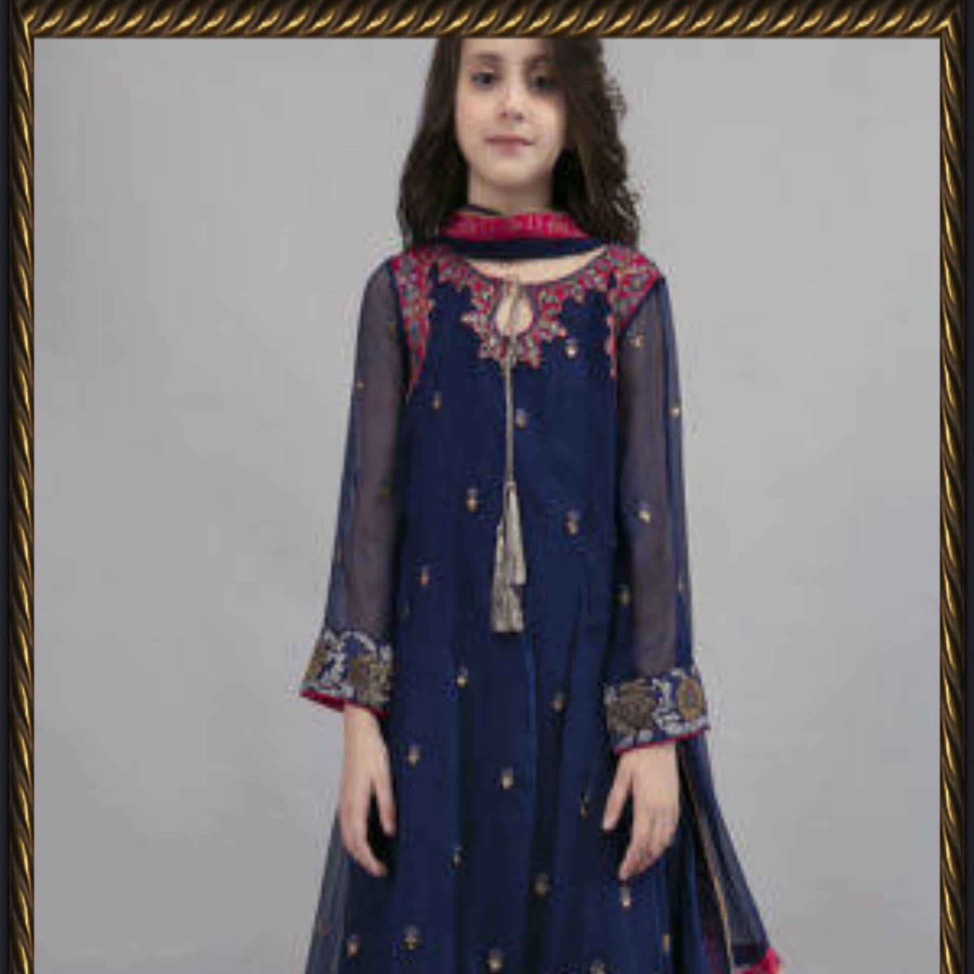 Embroidered Lawn(Air Jet Lawn 90×70) 2Pcs Unstitch-Kids