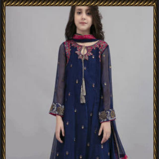 Embroidered Lawn(Air Jet Lawn 90×70) 2Pcs Unstitch-Kids