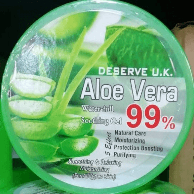 Aloe Vera Gel-99%, Deserve U. K-For All Skin-300 ml