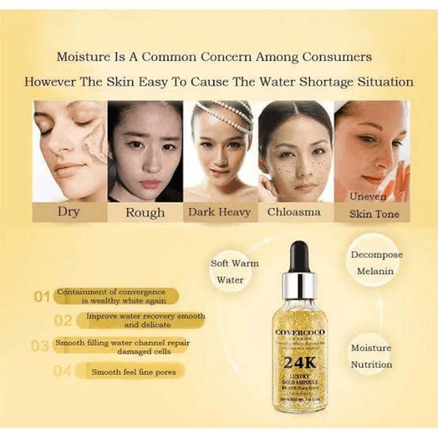 Face Serum 24k Luxury Ampoule-30 Ml-Original
