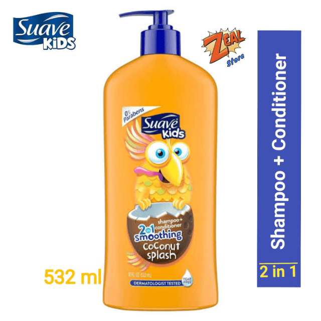 Suave Kids Shampoo-2 In 1- Coconut Splash- 532 Ml