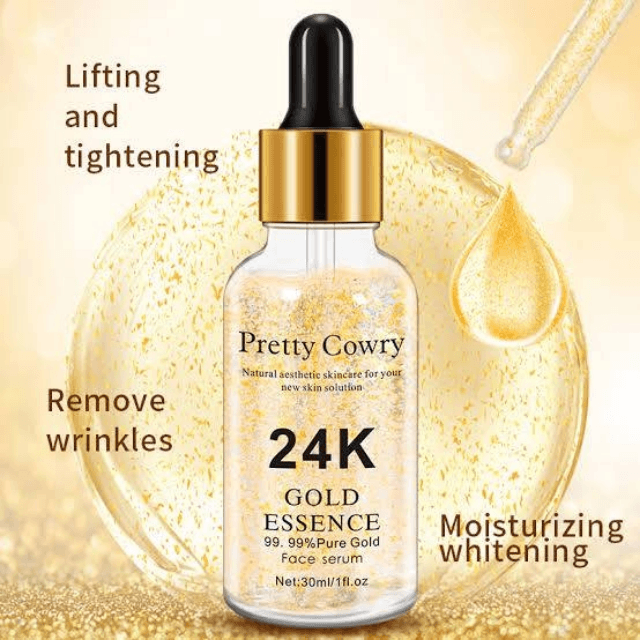 Pretty Cowry 24k Gold Face Serum-30 Ml-Imported