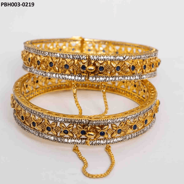 Beautiful and Stylish Kara Set (Pair) Gold Plated
