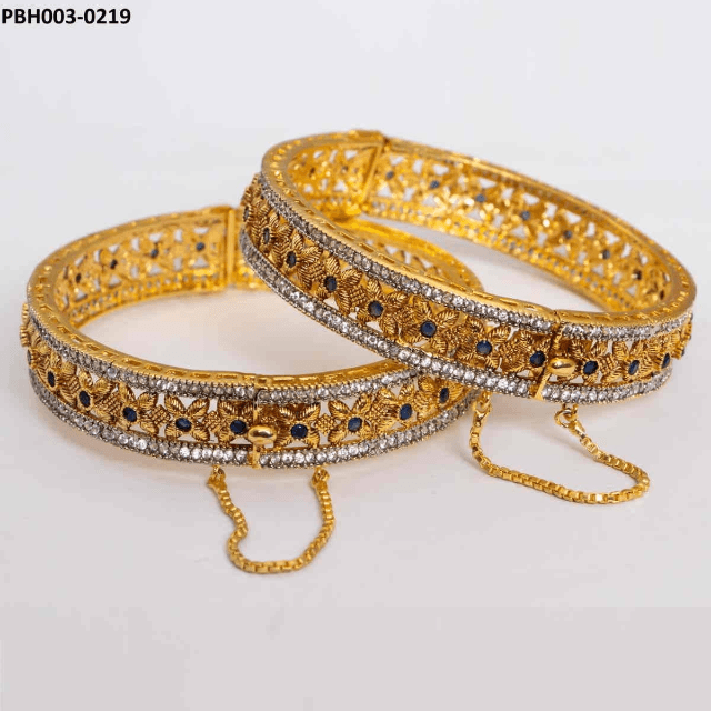 Beautiful and Stylish Kara Set (Pair) Gold Plated