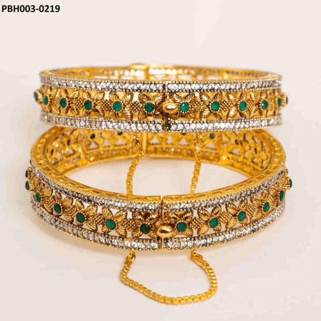 Beautiful and Stylish Kara Set (Pair) Gold Plated