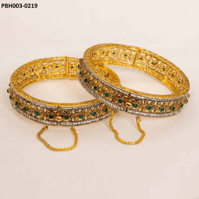Beautiful and Stylish Kara Set (Pair) Gold Plated