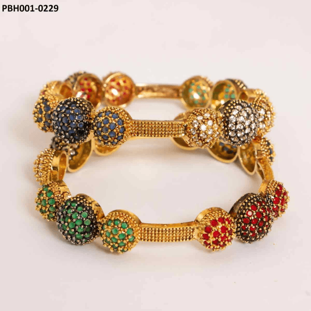 Beautiful and Stylish Kara Set (Pair) Gold Plated